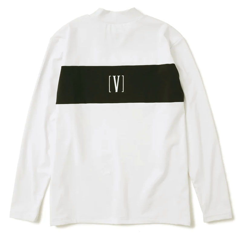 V12（ヴィ・トゥエルヴ） ゴルフ メンズ 裏微起毛 モックネック 長袖