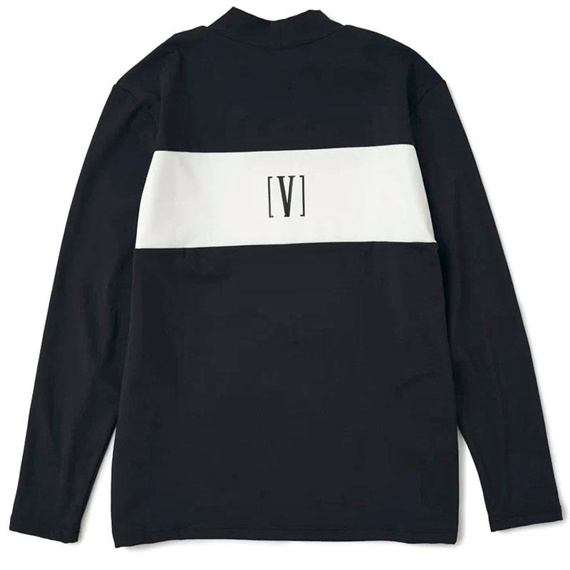 V12（ヴィ・トゥエルヴ） ゴルフ メンズ 裏微起毛 モックネック 長袖