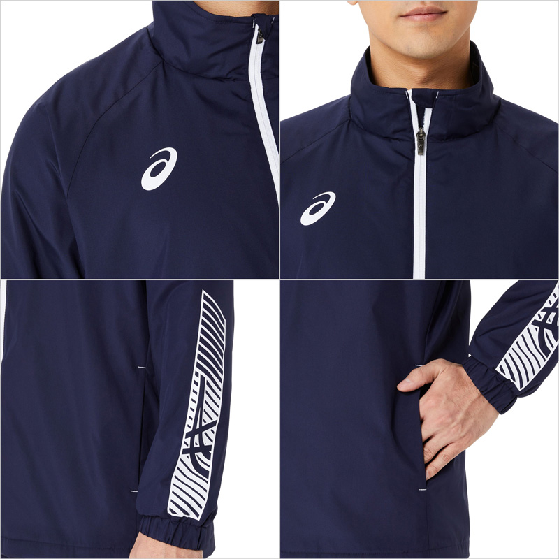 アシックス ウィンドブレーカー ASICS（アシックス） ウインドブレーカー 上下セット 裏トリコット 裏