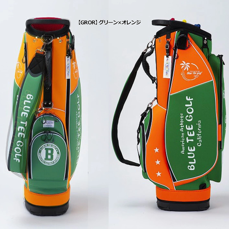 BLUE TEE GOLF ゴルフバッグ カルフォルニア　CB-017 BLUE TEE GOLF（ブルーティーゴルフ） クーポン有 9型 2トーン