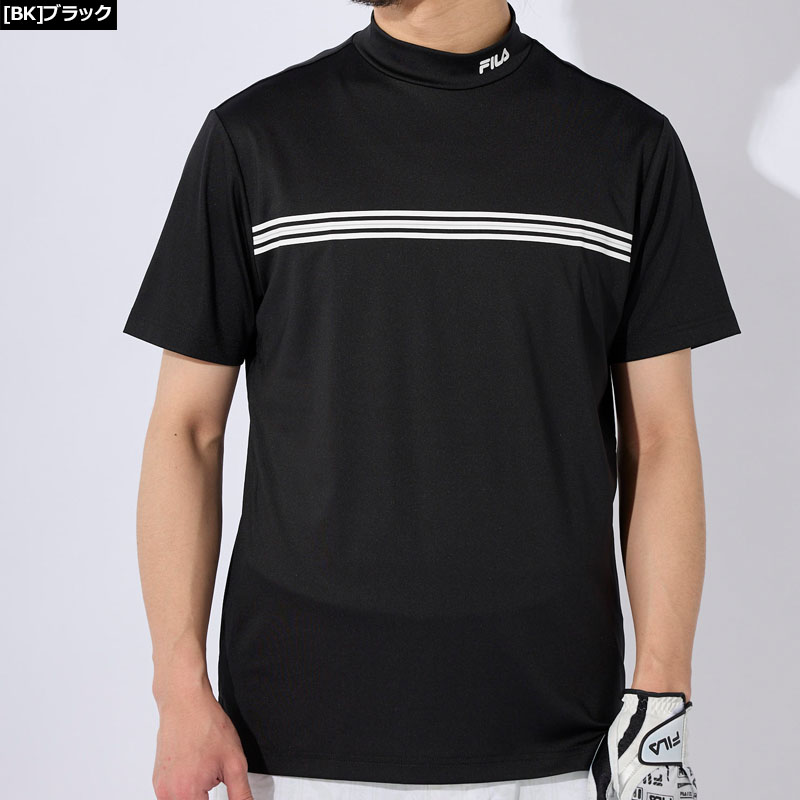 FILA GOLF フィラゴルフ メンズ 吸汗速乾 UVカット 接触冷感 モック