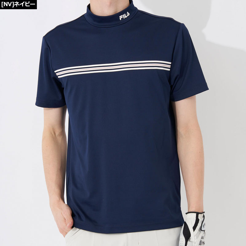FILA GOLF フィラゴルフ メンズ 吸汗速乾 UVカット 接触冷感 モック