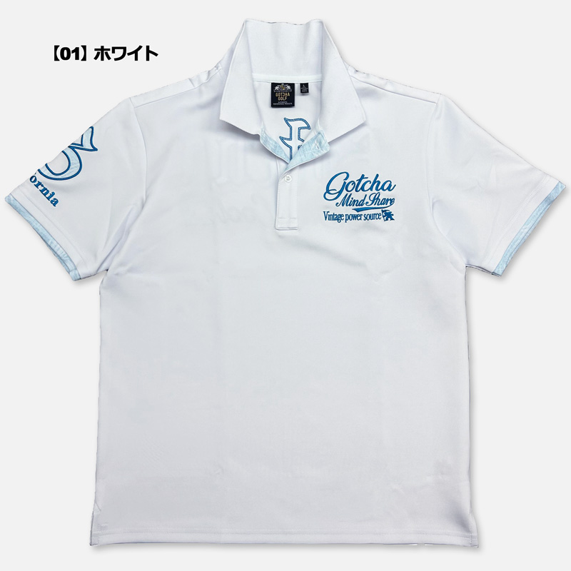 GOTCHA GOLF ガッチャゴルフ 半袖 ポロシャツ 252GG1201 スムース