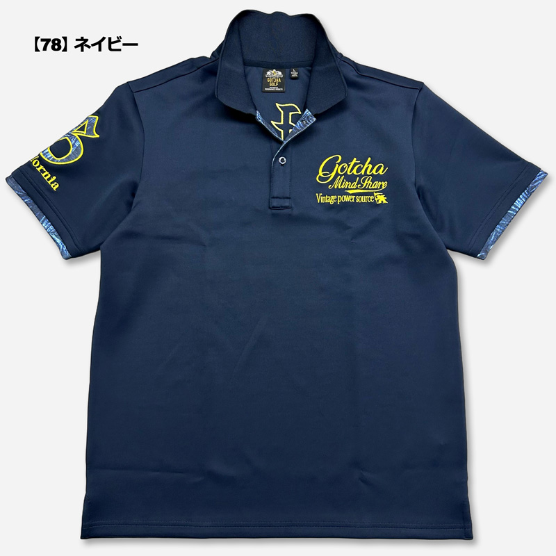 GOTCHA GOLF ガッチャゴルフ 半袖 ポロシャツ 252GG1201 スムース 