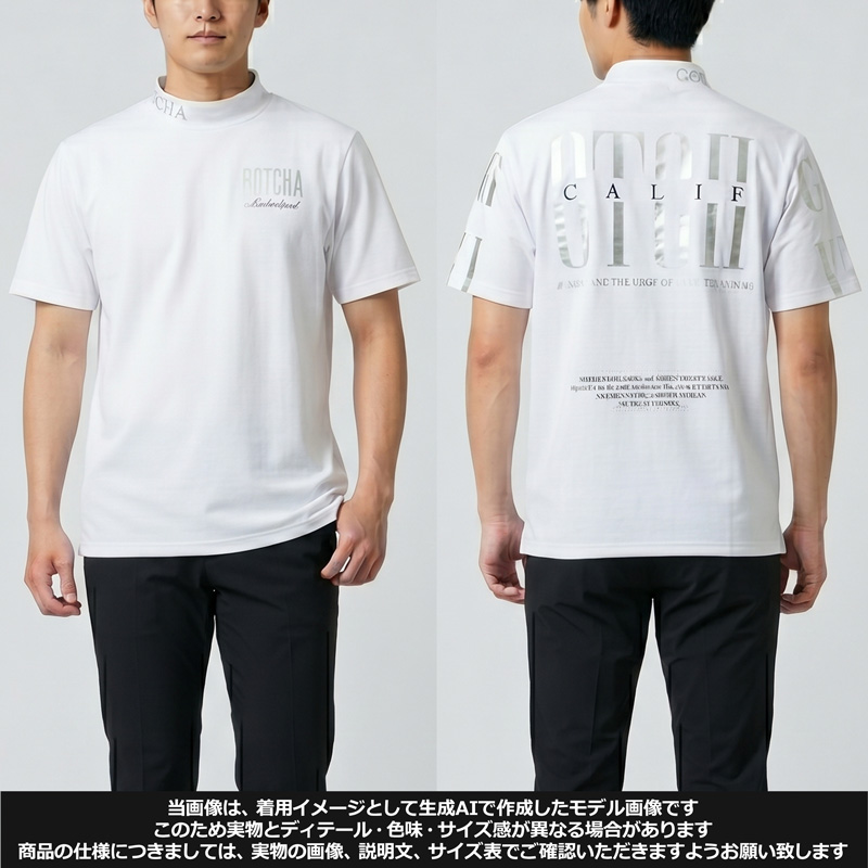 GOTCHA GOLF ガッチャゴルフ 2026 モックネック半袖シャツ マルチ