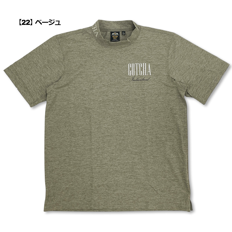 GOTCHA GOLF ガッチャゴルフ 2026 モックネック半袖シャツ マルチ