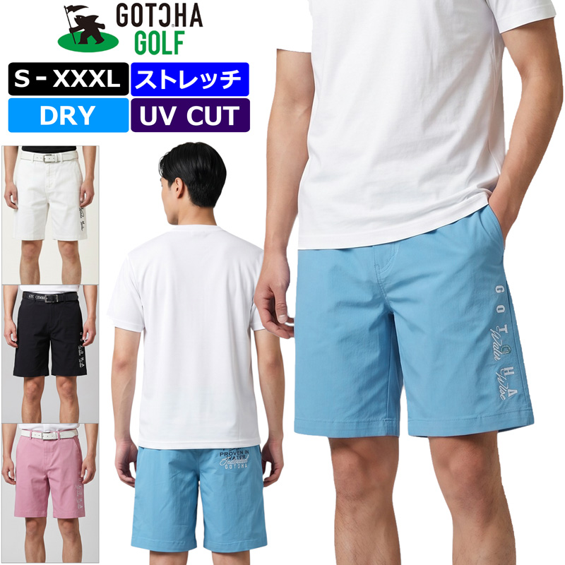 GOTCHA GOLFガッチャゴルフチェッカーフラッグ ショートハーフパンツＬ GOTCHA GOLF ガッチャゴルフ 2026 メンズ ショートパンツ