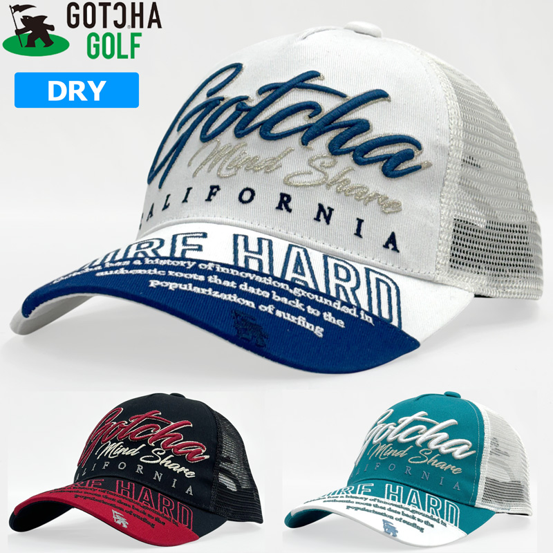 GOTCHA GOLF ガッチャゴルフ 2026 メンズ メッシュキャップ カラー切替