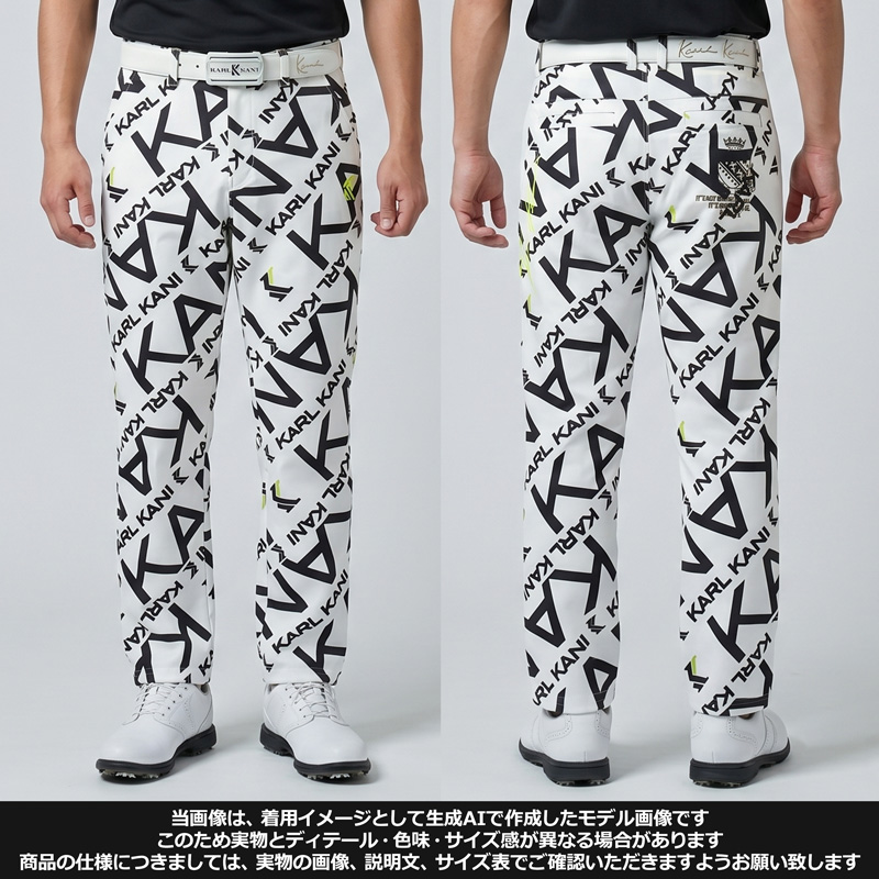 KARL KANI ゴルフ　セットアップ 　ホワイトメッシュ　カール　カナイ Karl Kani（カールカナイ） SALE特価 カールカナイゴルフ メンズ