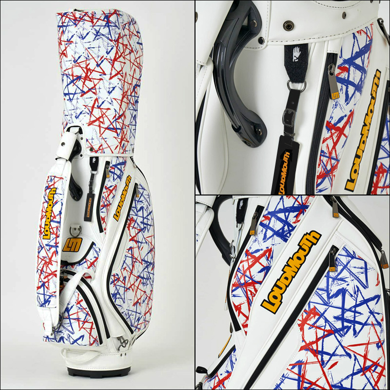 ラウドマウス 9.5型 3点式 キャディバッグ トリコスターズ LM-CB0022 763999(355) 日本規格 3SS2 Loudmouth  ゴルフ用バッグ 派手な ゴルフ用品 MAY1