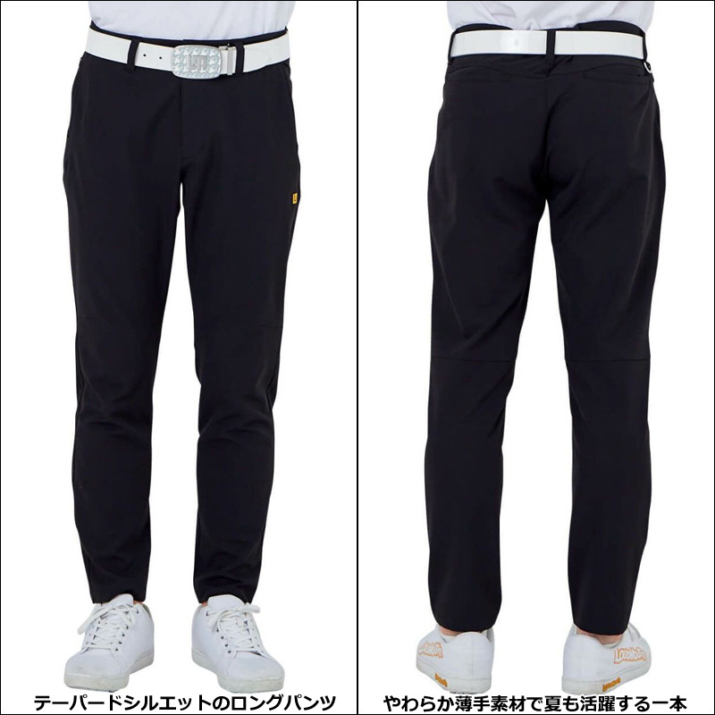【日本規格】ラウドマウス メンズ テーパード ロングパンツ 762303(998) Black ブラック 【新品】 RAAR Loudmouth ゴルフウェア 無地 派手 MAR2 日本規格 ラウドマウス メンズ テーパード ロングパンツ 762303(998