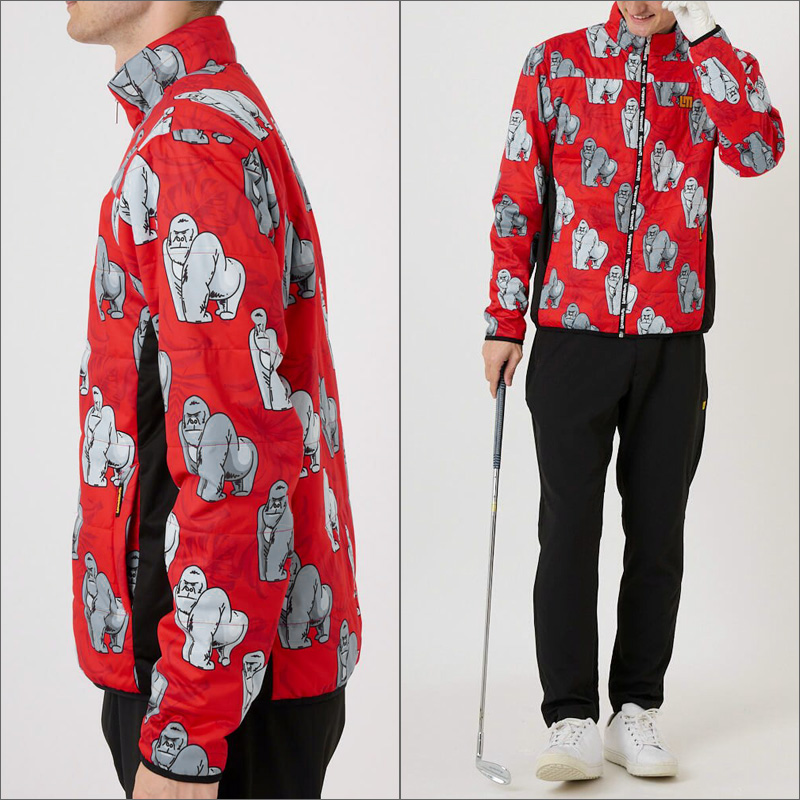 LOUDMOUTH ラウドマウス メンズ 中綿 ジャケット ゴリラレッド