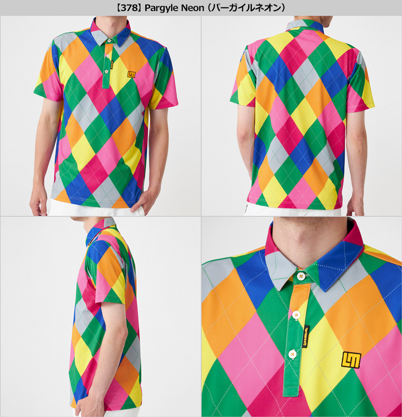 LOUDMOUTH ラウドマウス メンズ 半袖 ポロシャツ 吸汗速乾 UV