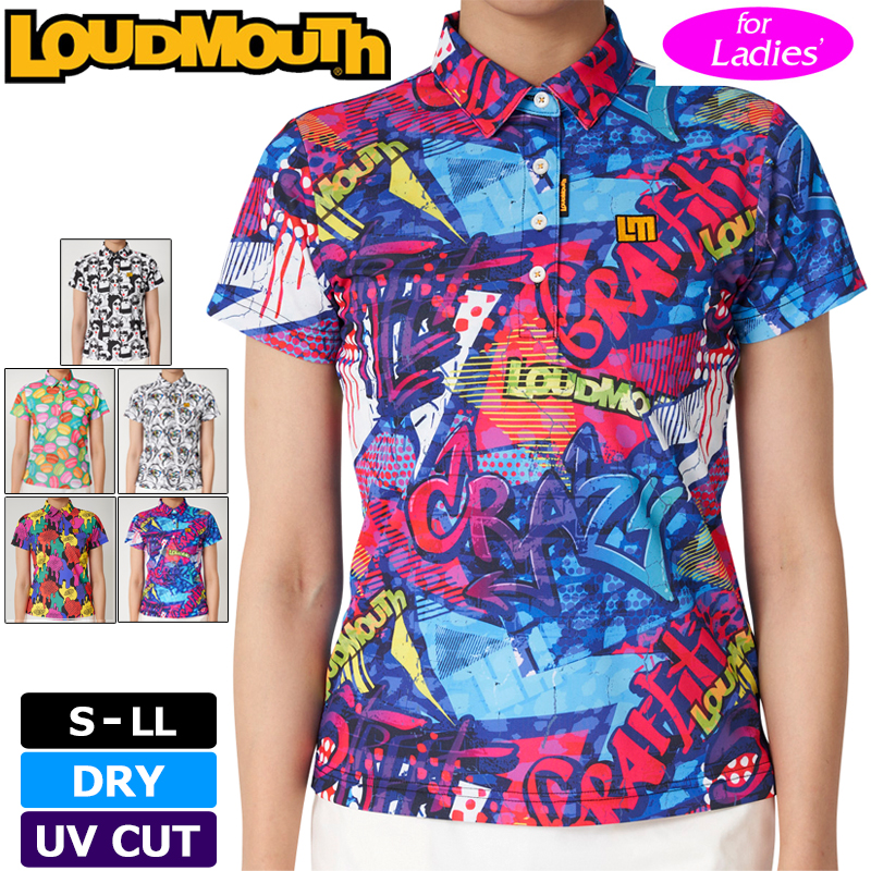 ラウドマウス レディースゴルフ 半袖ポロシャツ スカート セットアップ M 美品 LOUDMOUTH（ラウドマウスゴルフ） クーポン有 ラウドマウス レディース