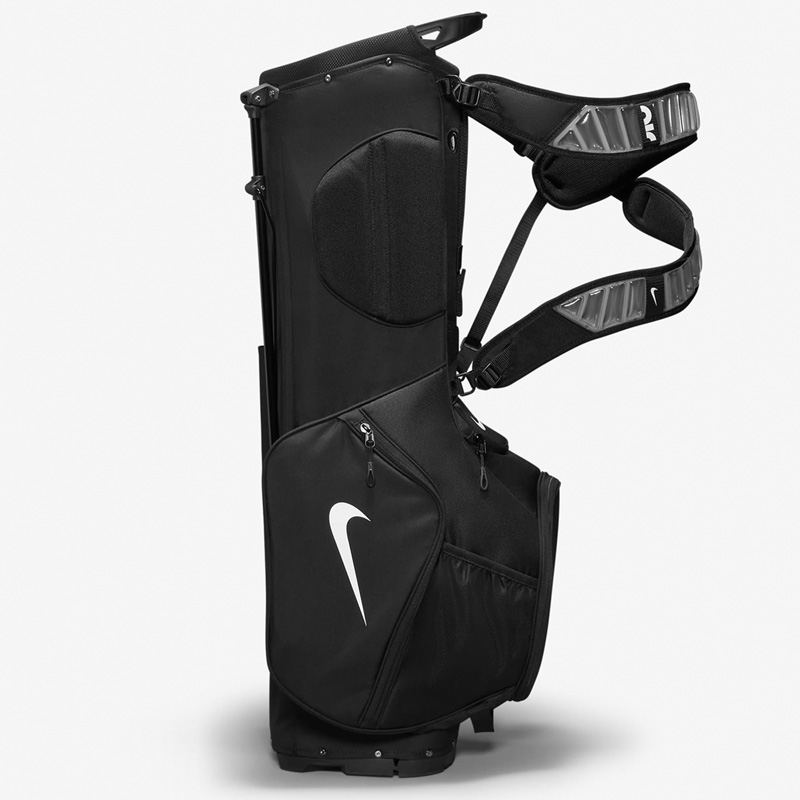 送料無料/美品　NIKE GOLFスタンド式キャディバッグ 黒/グレー NIKE（ナイキ） ナイキゴルフ 9型 エアスポーツ2 スタンドバッグ