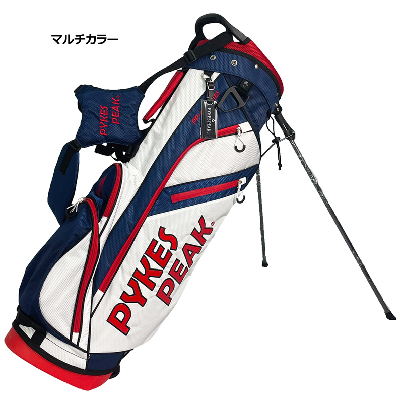 PYKES PEAK/パイクスピーク スタンド式 キャディーバック９型 新品！ PYKES PEAK（パイクスピーク） 9型 軽量 スタンドバッグ スタンド式