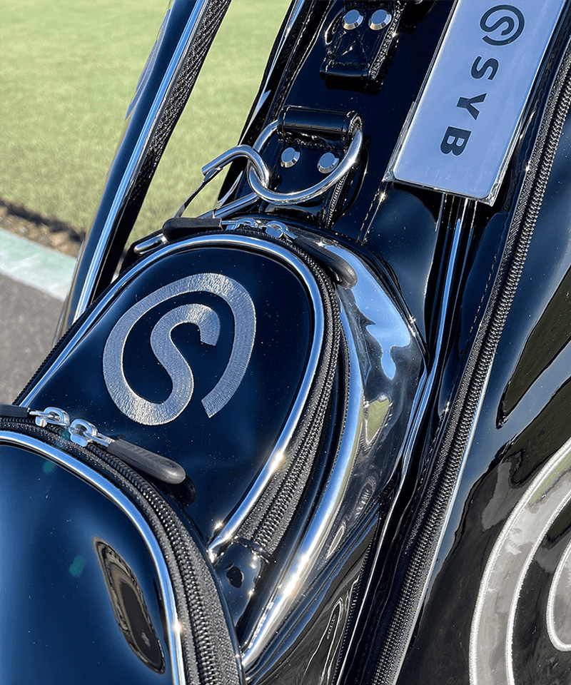 SYB 9型 エナメル スタンドバッグ ミラーブラック TAAR スタンド式