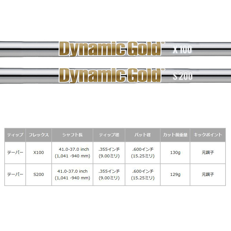 TRUE TEMPER（トゥルーテンパー） Dynamic Gold ダイナミックゴールド