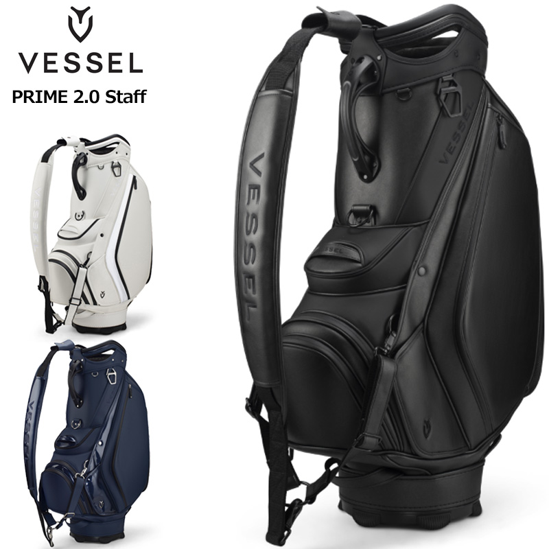 VESSEL クーポン有 ベゼル 10型 キャディバッグ PRIME 2.0 Staff