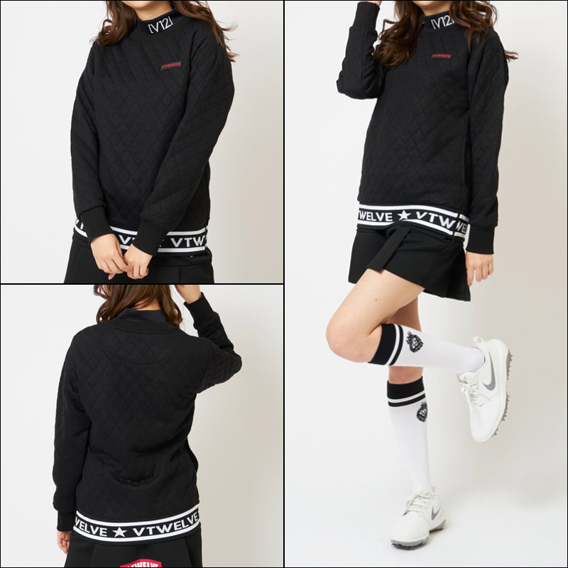 V12（ヴィ・トゥエルヴ） ゴルフ レディース 長袖 キルティング