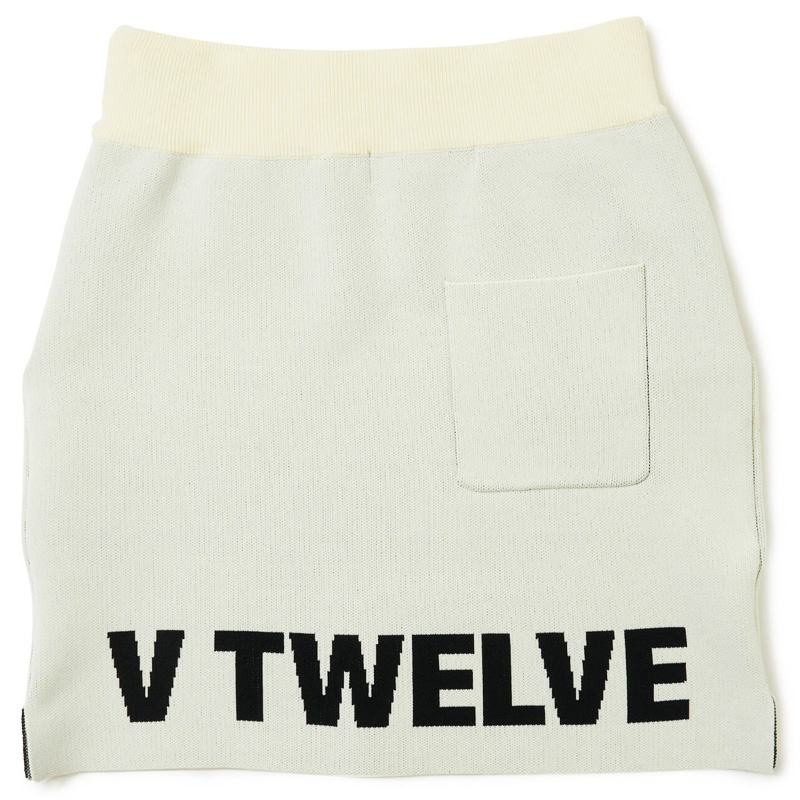 V12（ヴィ・トゥエルヴ） クーポン有 ゴルフ スカート KNIT TIGHT