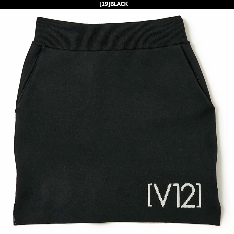 V12（ヴィ・トゥエルヴ） クーポン有 ゴルフ スカート KNIT TIGHT