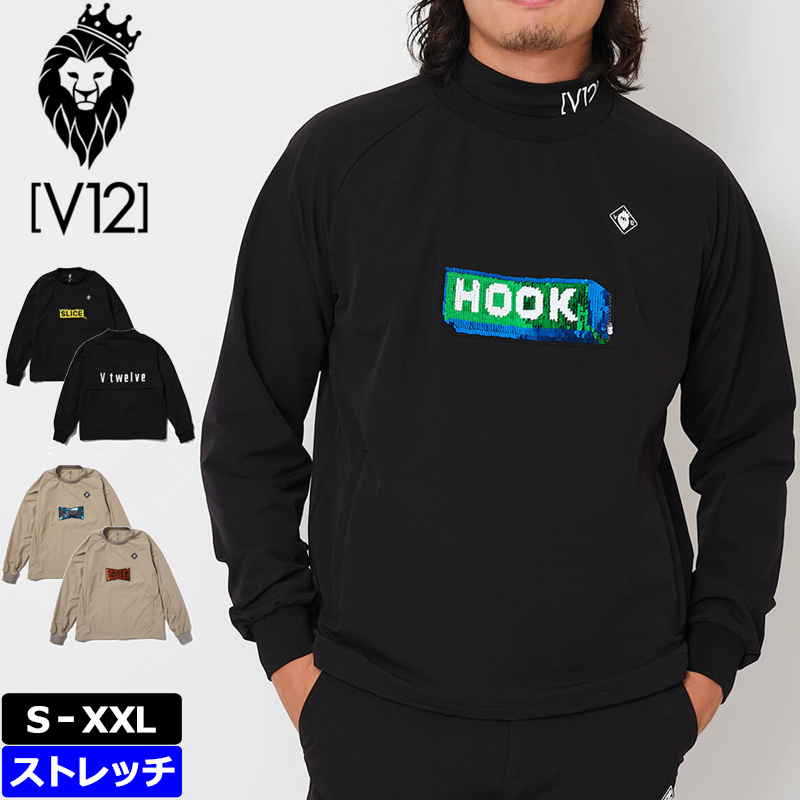 V12（ヴィ・トゥエルヴ） ゴルフ × LEONコラボ メンズ プルオーバー
