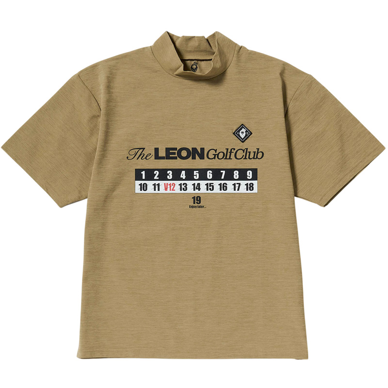 V12（ヴィ・トゥエルヴ） ゴルフ × LEON コラボ 2026 メンズ 半袖