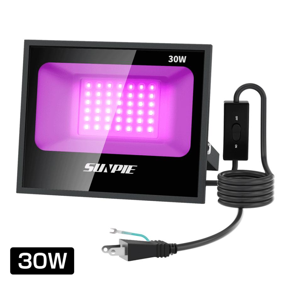 ブラックライト 120W 紫外線ライト 日本語取扱書付 投光器 LED uv