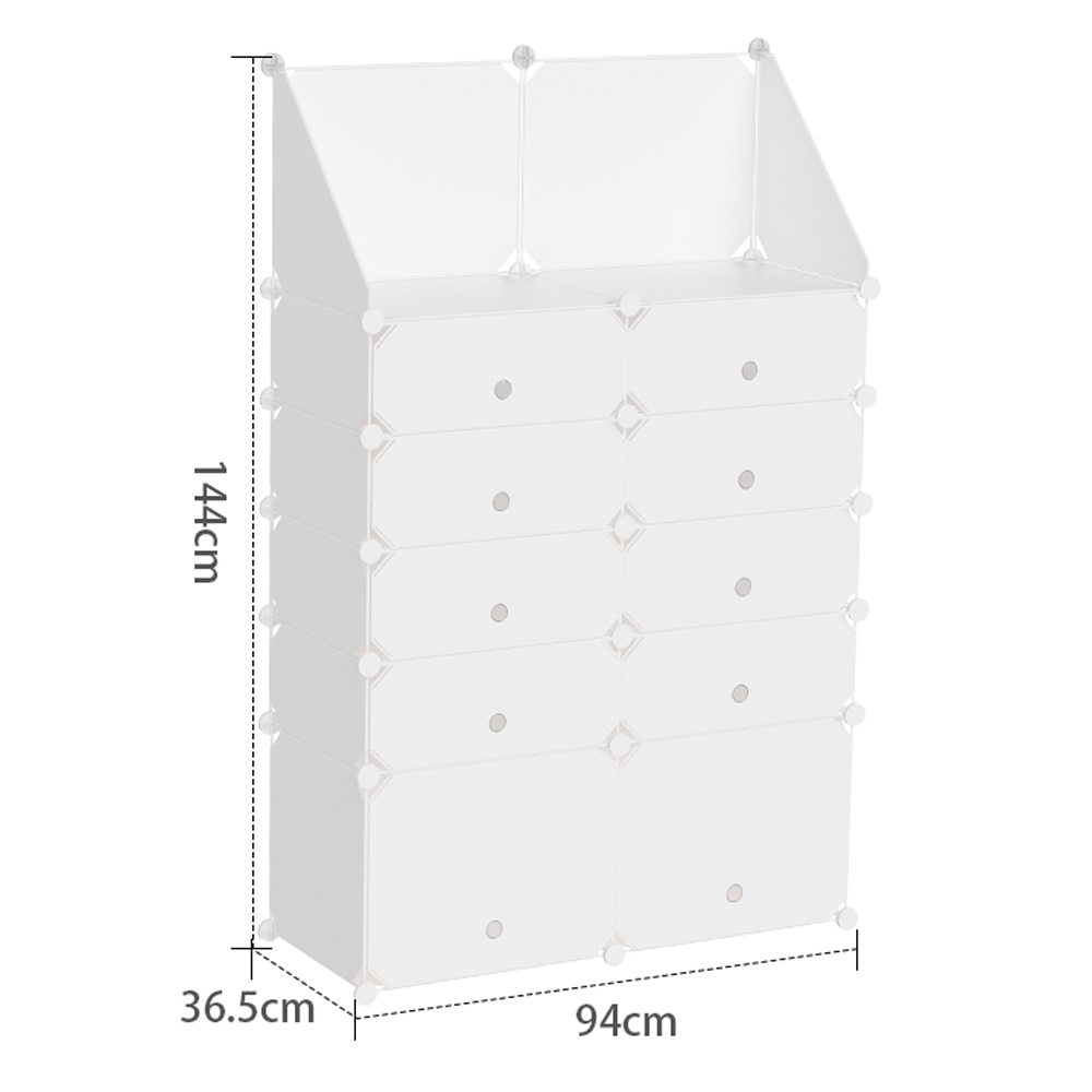 クローゼット ワードローブ 収納ボックス おしゃれ 組み立て式 白 DIY 収納家具 衣類収納 鉄筋の骨組 天然樹脂素材 収納棚 耐久性 防塵 大容量 10/12/16BOX |  | 01