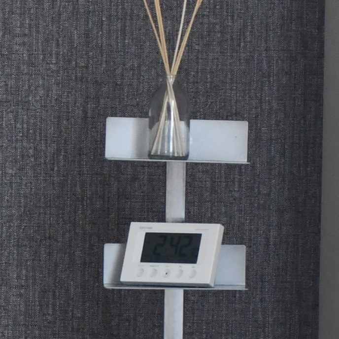 シルバー｜Tsum_dock ブックタワー 隠しキャスター付 ロータイプ 5段