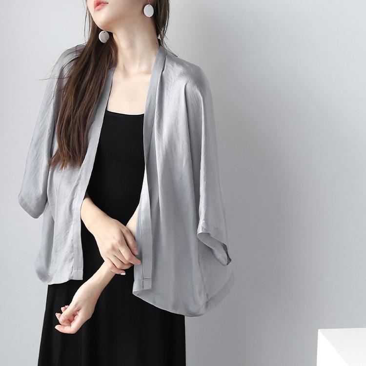 uvカットカーディガン レディース 春夏 薄手 レションカーディガン 白 ショット丈シャツ 七分袖ガウン 紫外線カット シースルー 冷房対策 | ブランド登録なし | 04