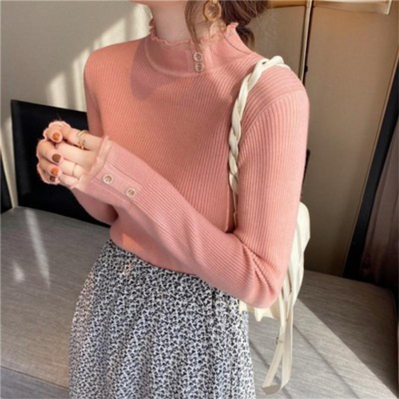 2点購入で10%OFF! Tシャツ レディース 長袖 春インナー ニットセーター 秋服 レース 春 秋 冬 カジュアル 秋コーデ レイヤード通勤 | ブランド登録なし | 05