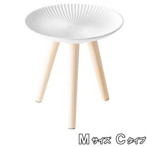 サイドテーブル おしゃれ 北欧 白灰茶 手作業生産 Mサイズ モロッコ風模様 3タイプ