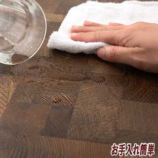 アイアン×木目調ハイテーブル
