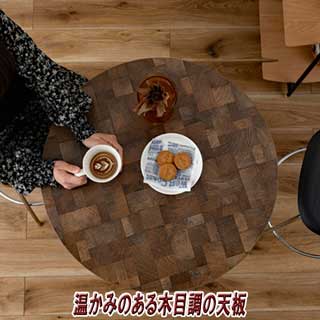 アイアン×木目調ハイテーブル