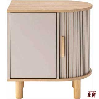 曲線美と陰影が織りなすナイトテーブル