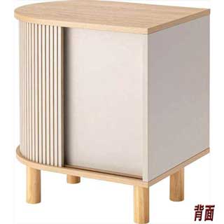 曲線美と陰影が織りなすナイトテーブル