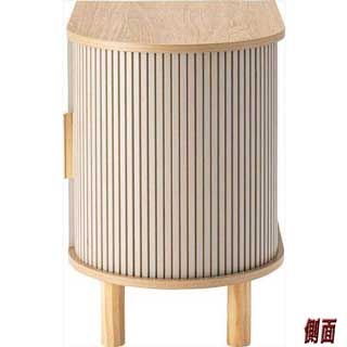 曲線美と陰影が織りなすナイトテーブル