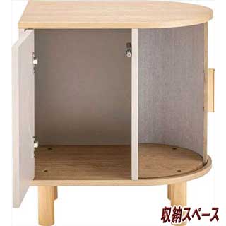 曲線美と陰影が織りなすナイトテーブル