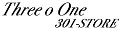 Three O One 301-STORE ロゴ