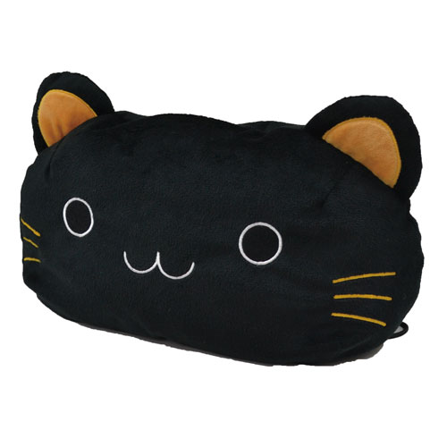 ねこ顔ティッシュカバー ネコ 猫 猫グッズ 黒猫 白猫 ブラック ホワイト 30×20cm ティッシュカバー｜three-peace｜02