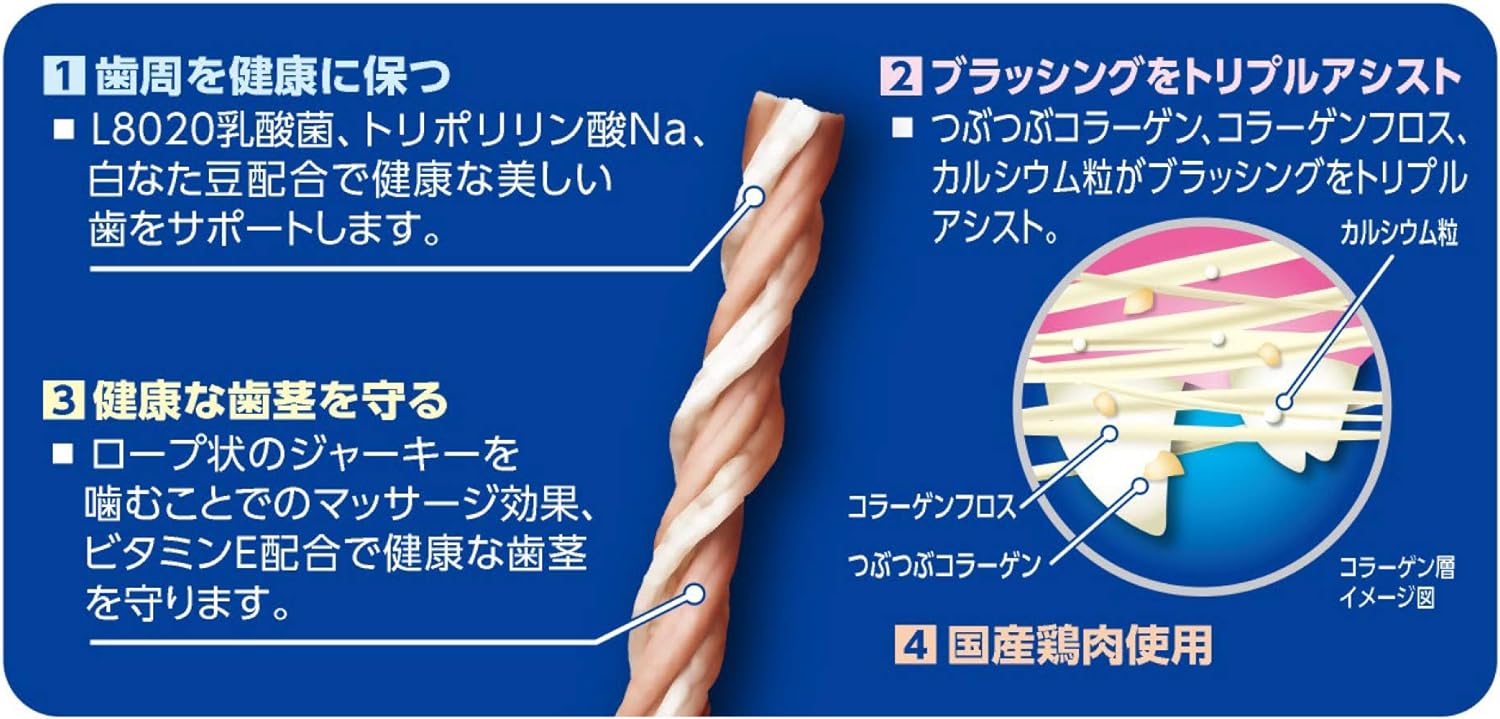 アース・ペット デンタプロ 歯みがきジャーキー L8020 小型犬用 超小型犬用 高齢犬用 60g エブリデント｜three-s-mart｜05