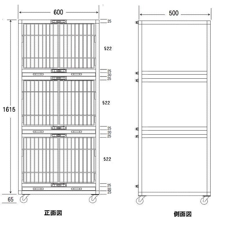 ステンレス製 業務用三段犬舎 SP−600 業務用犬舎 店舗用犬