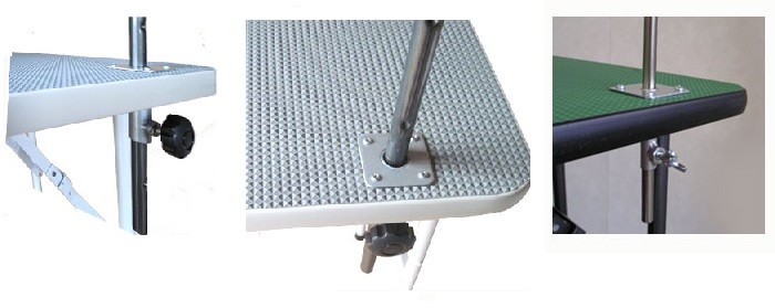 国産 トリミングテーブルミニ 固定式アーム付 W600×D450×H750mm ホーム