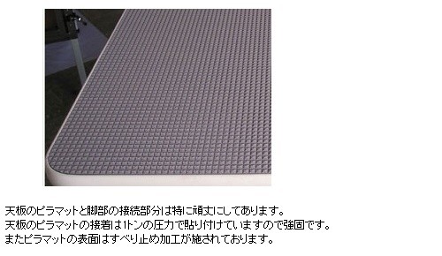 トリミングテーブル ホワイトST 万力式アーム付/W750×D450