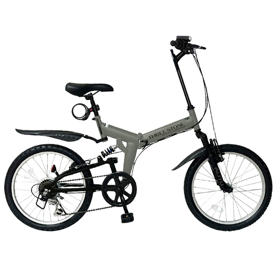 アイジュサイクル ノーパンクタイヤ 折りたたみ自転車 MTB 20インチ