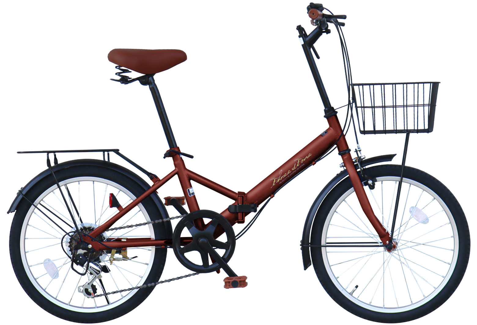 折りたたみ自転車 20インチ シマノ6段ギア カゴ付き 荷台付き ライト 鍵付き 通勤 通学 街乗り 新生活 折り畳み自転車 自転車 プレゼント ギフト [AJ-08C] | アイジュサイクル | 13