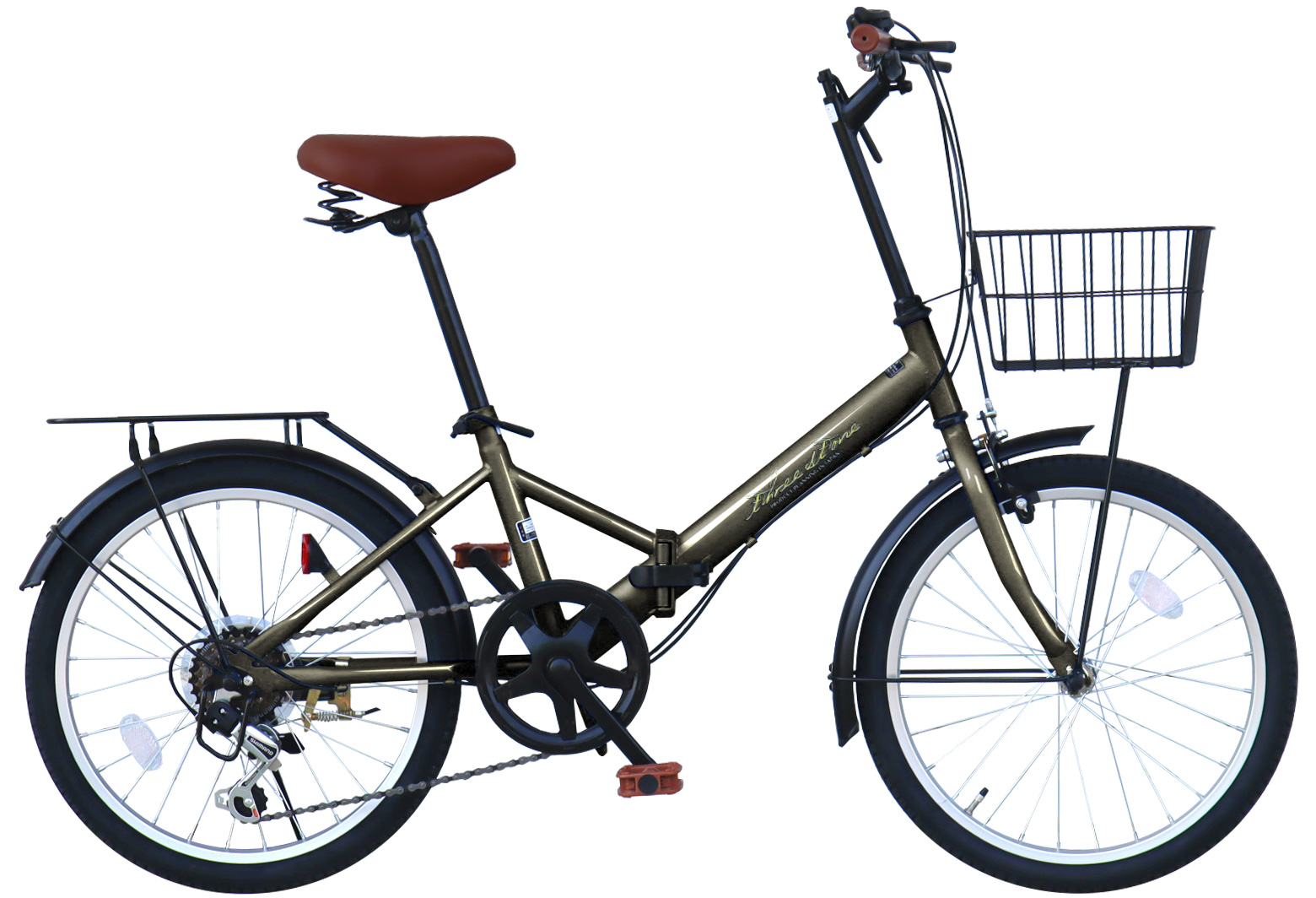 折りたたみ自転車 20インチ シマノ6段ギア カゴ付き 荷台付き ライト 鍵付き 通勤 通学 街乗り 新生活 折り畳み自転車 自転車 プレゼント ギフト [AJ-08C] | アイジュサイクル | 10