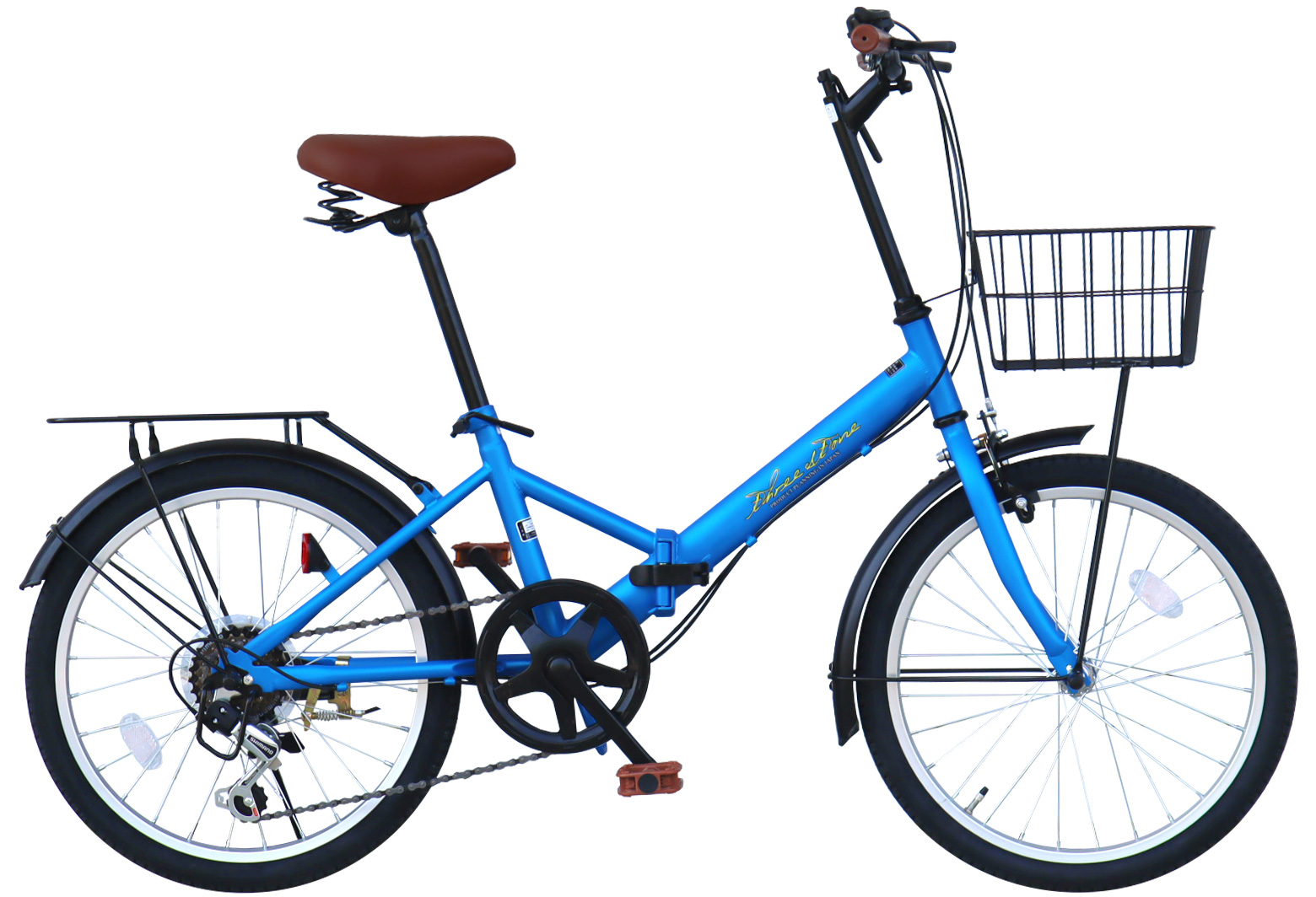 折りたたみ自転車 20インチ シマノ6段ギア カゴ付き 荷台付き ライト 鍵付き 通勤 通学 街乗り 新生活 折り畳み自転車 自転車 プレゼント ギフト [AJ-08C] | アイジュサイクル | 12